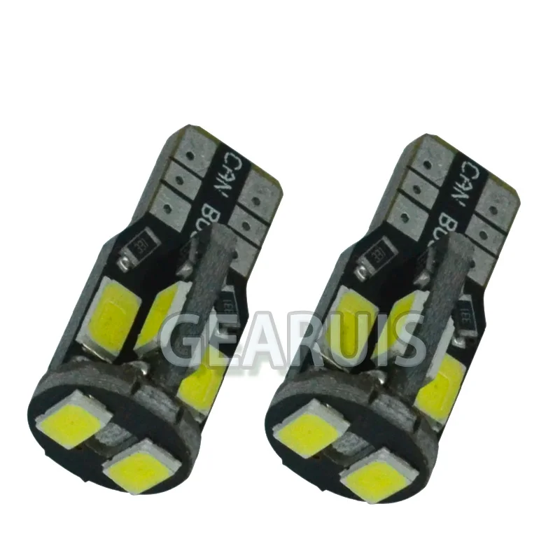 100 шт. Автомобильные светодиодные лампы T10 CANBUS 10 SMD 5630 194 W5W 501 5050 10SMD | Автомобили и