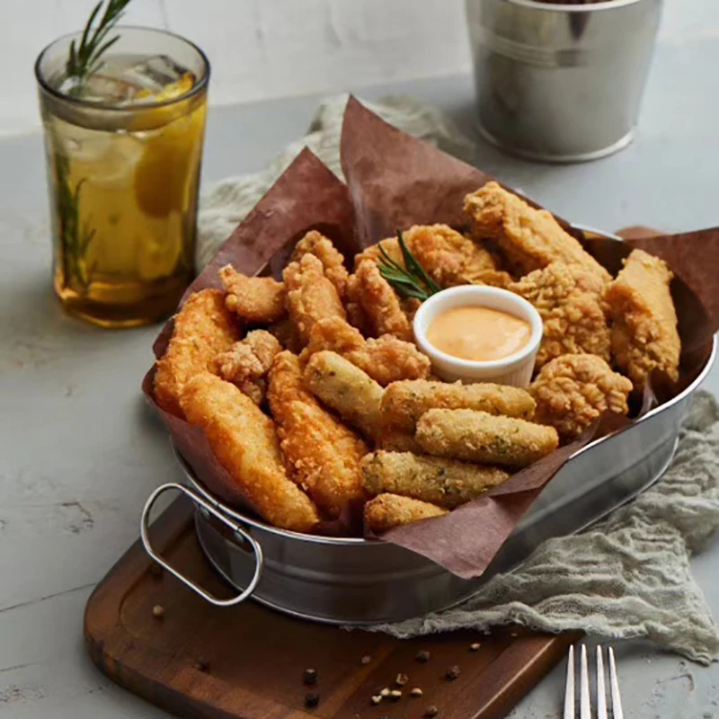 Корзина для хлеба посуда поднос картофеля фри блюдо в западном стиле буфета