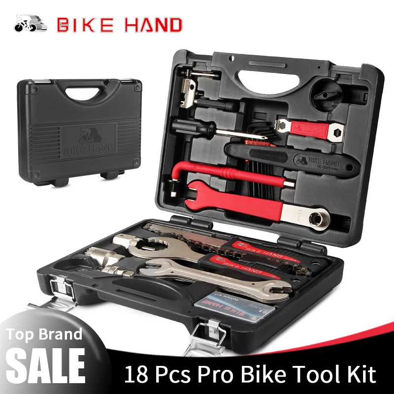 Tools Kit Portable Bike Repair Tool Box Set Hex Key Wrench Remover Crank Puller Cycling Tools