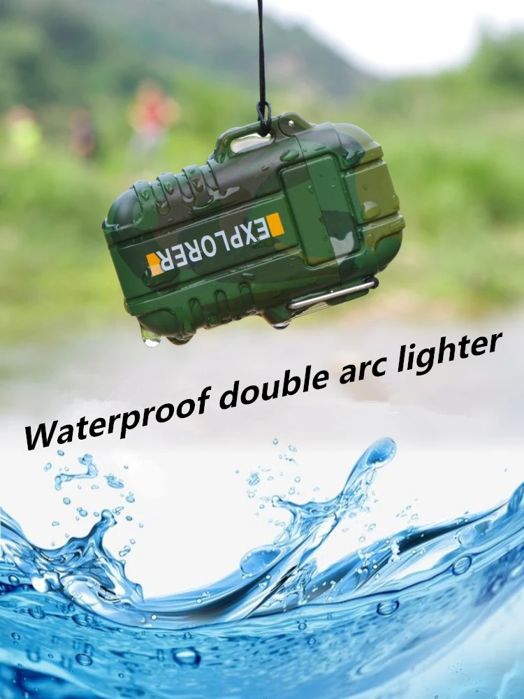 Новая USB плазменная двойная дуга зажигалка для кемпинга перезаряжаемая
