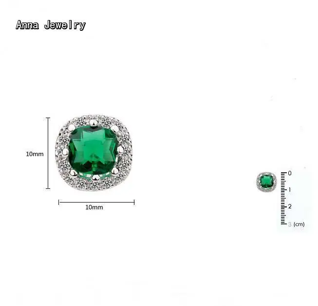 Блестящие дизайнерские серьги с бриллиантами из фианита посеребренные стальные