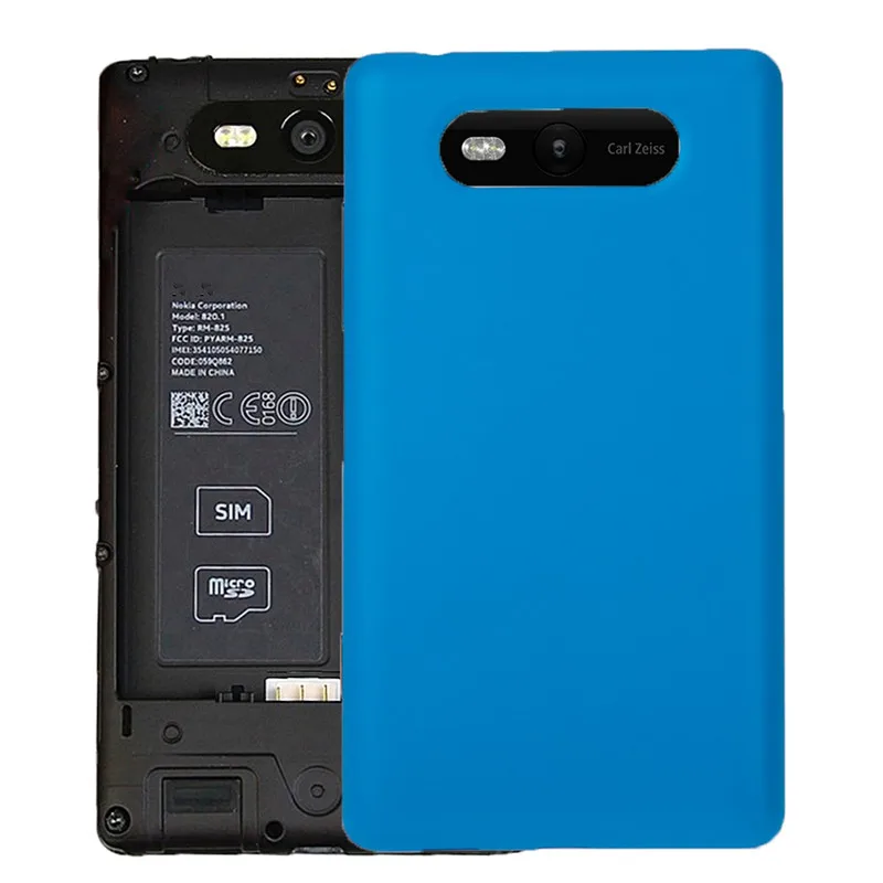 Одноцветный аккумулятор NFC задняя крышка для Nokia Lumia 820|Корпусы и рамки мобильных