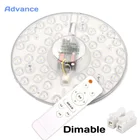 Светодиодный потолочный светильник с регулируемым модулем, тусклый, 24 Вт, 36 Вт, 48 Вт, 64 Вт, 80 Вт, двойная лампочка-осьминог, двойное энергосберегающее потолочное украшение