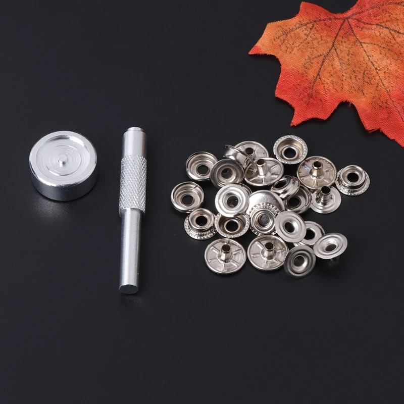 Металлические застежки с 6 крепежами набор пресс кнопки шпильки инструментов DIY