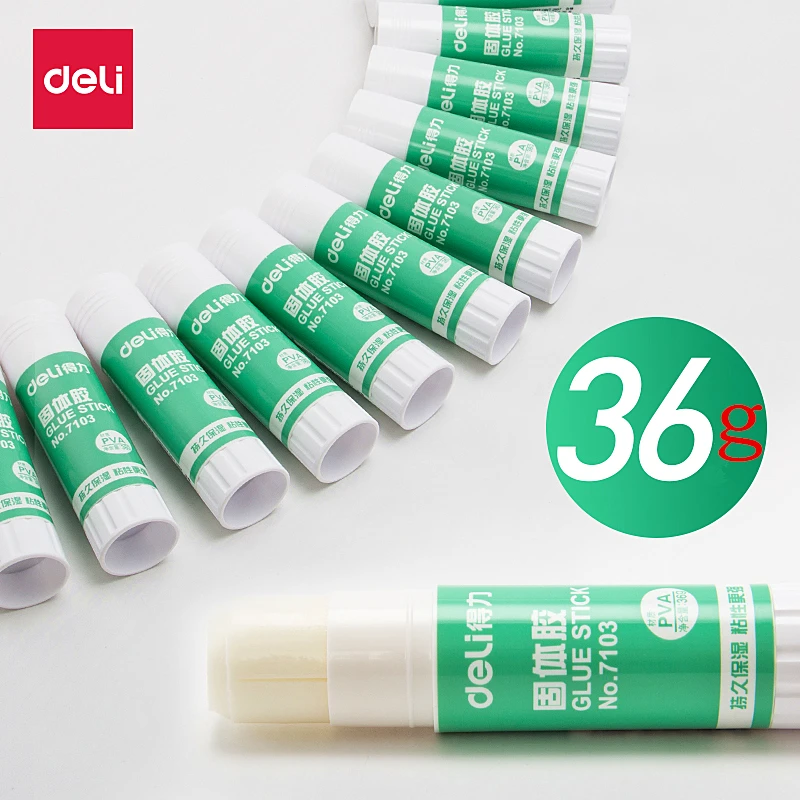Deli 36 г DIY милый кавайный пластиковый твердый клей карандаш для бумажных пилочек