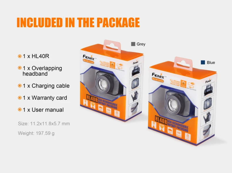 Новое поступление Fenix HL40R 600 люмен с эффектом приближения c зарядкой Micro-USB