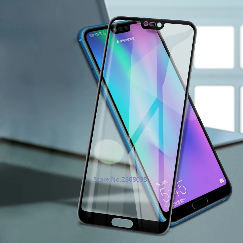 GerTong полное покрытие закаленное стекло для Huawei Honor 10 Lite P30 Pro черная Премиум Защита