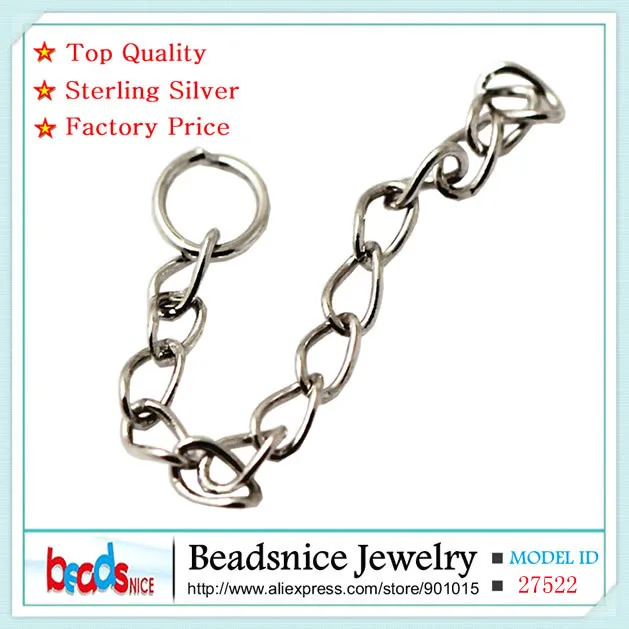 

Beadsnice ID27522 оптовые ювелирные изделия аксессуары Высокое качество 925 стерлингового серебра удлинитель для браслета для Элегантные платья; платья серебряного цвета дизайн
