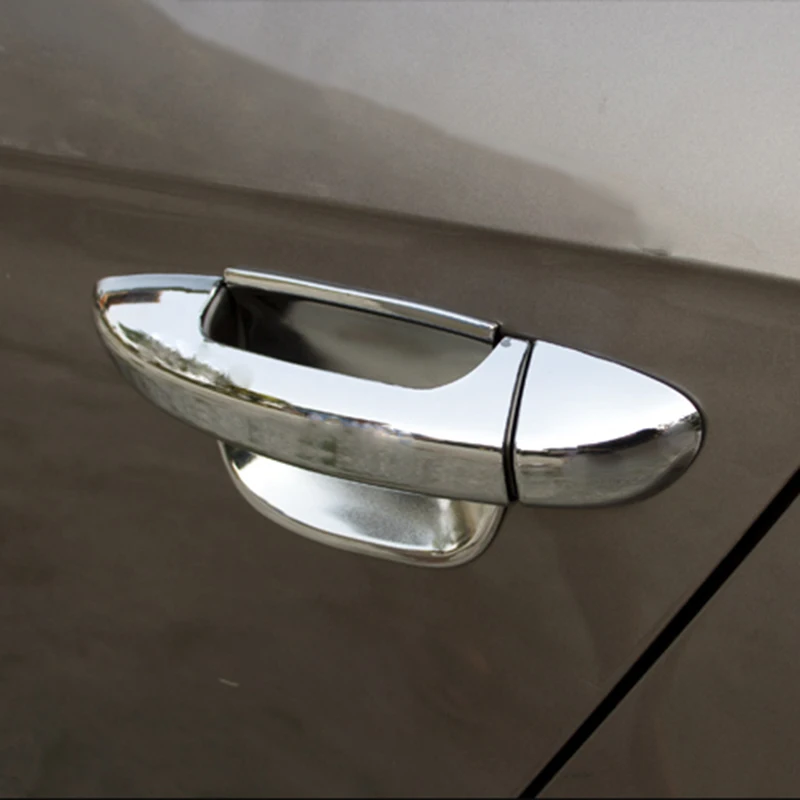Аксессуары для 2IN1 подходит для VW PASSAT B6 3C CC 2006 2008 2009 2010 2011 2013 B7 хромированные дверные ручки крышки+ Чаша отделка