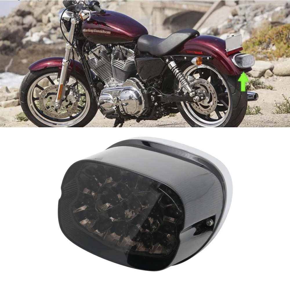 Светодиодный задний фонарь светильник Сигналы поворота для мотоцикла Harley Sportster XL