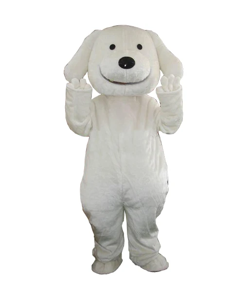 

new White Dog Mascot Costume Dog Costume for Adult Dog Costume Free shipping