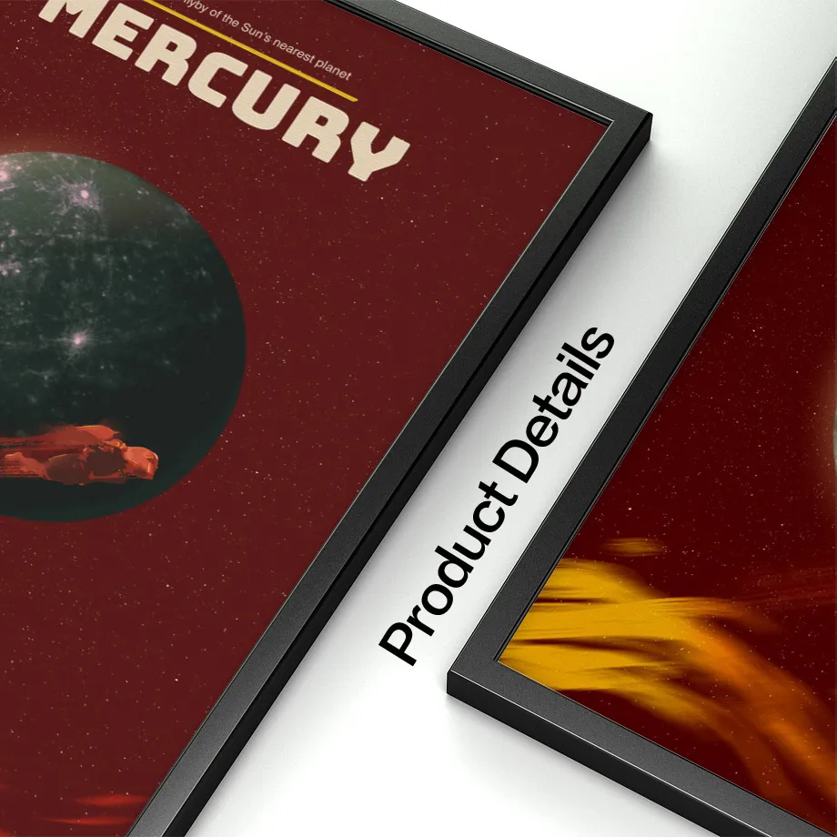 Солнечная система Mercury Mars Earth настенная живопись холст скандинавские постеры и