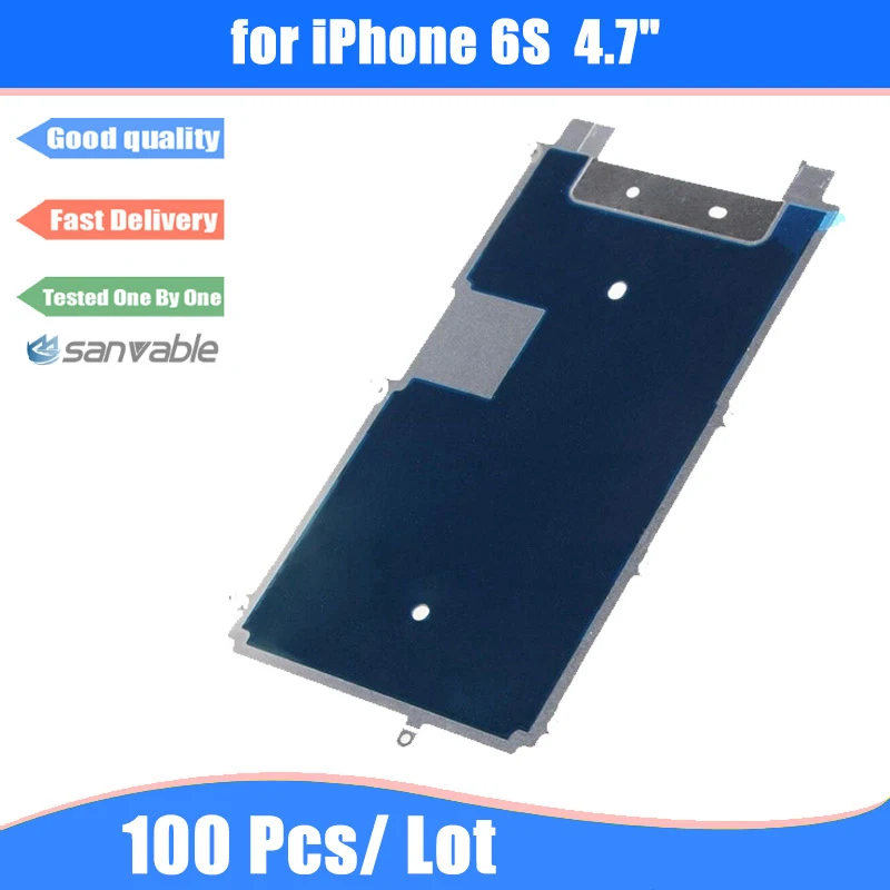 Оригинальный внутренний металлический ЖК экран для iPhone 6S 100 шт./лот задняя
