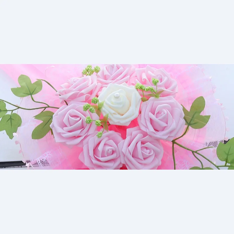 Свадебное украшение для автомобиля искусственные цветы листья наборы шелковых