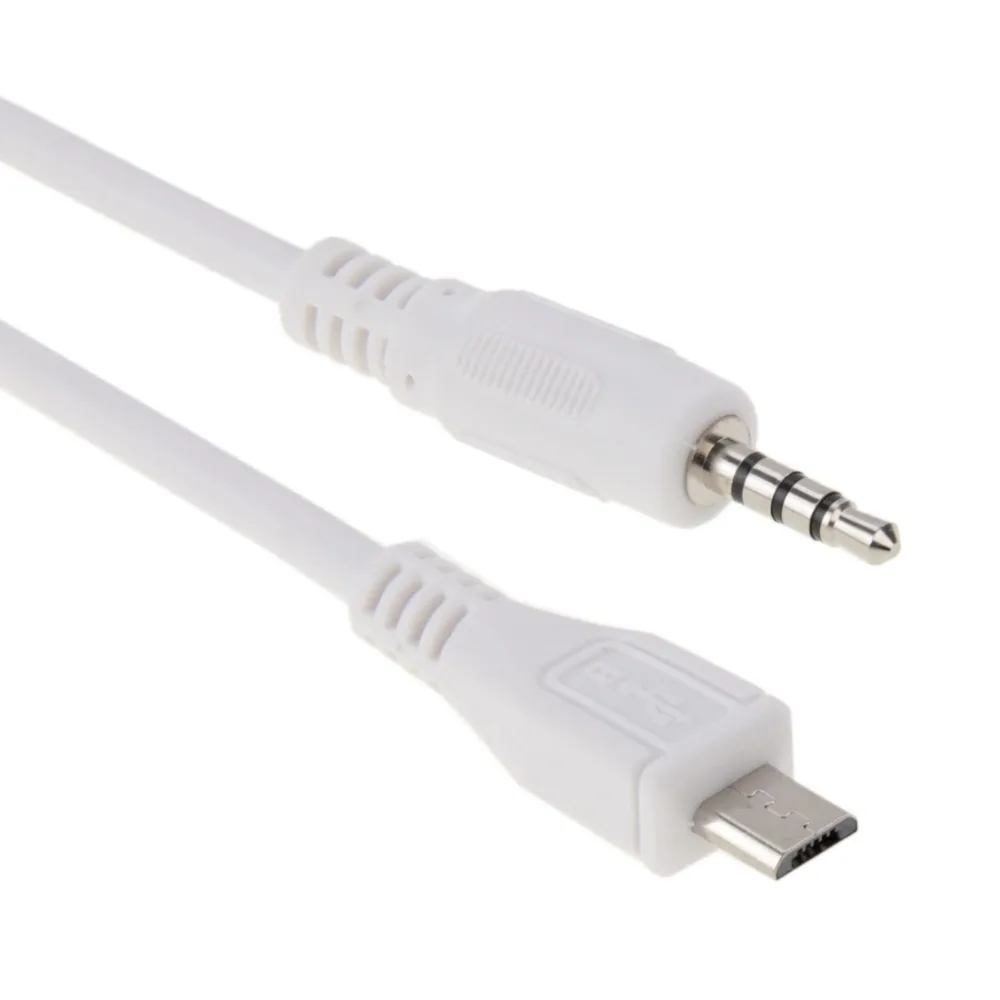 Micro USB папа стерео 3 5 мм автомобиля AUX Выход 50 см кабель для Samsung Huawei LG | Компьютеры и