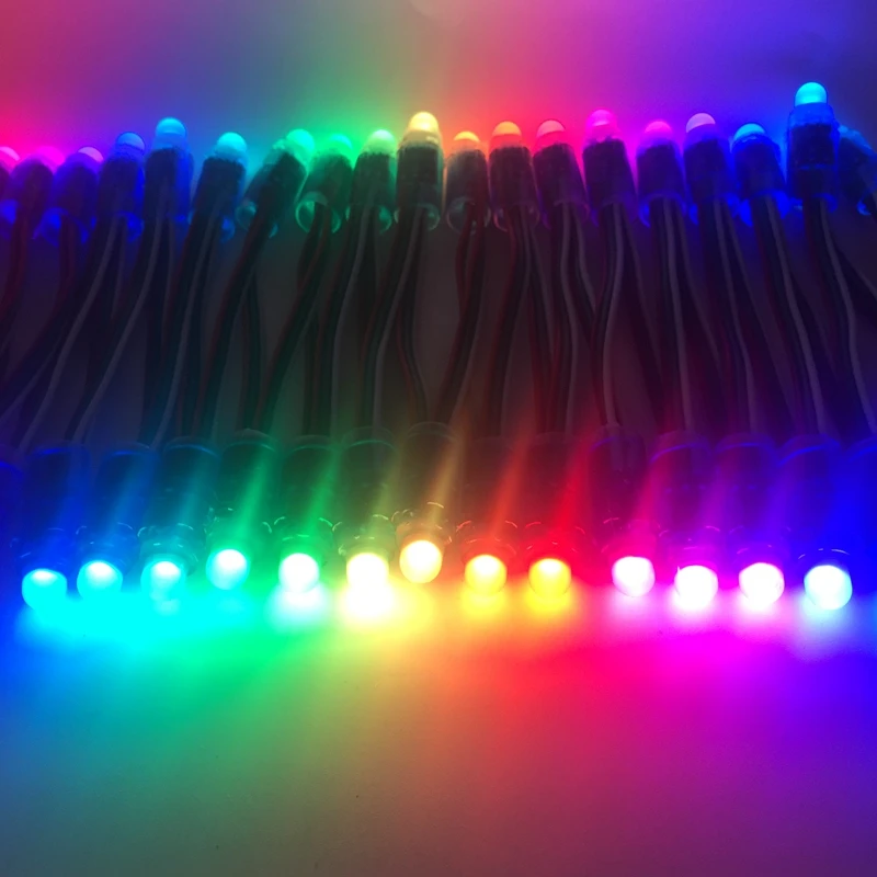 Светодиодный пиксельный модуль WS2811IC 12 мм DC5V цифровой полноцветный RGB независимо
