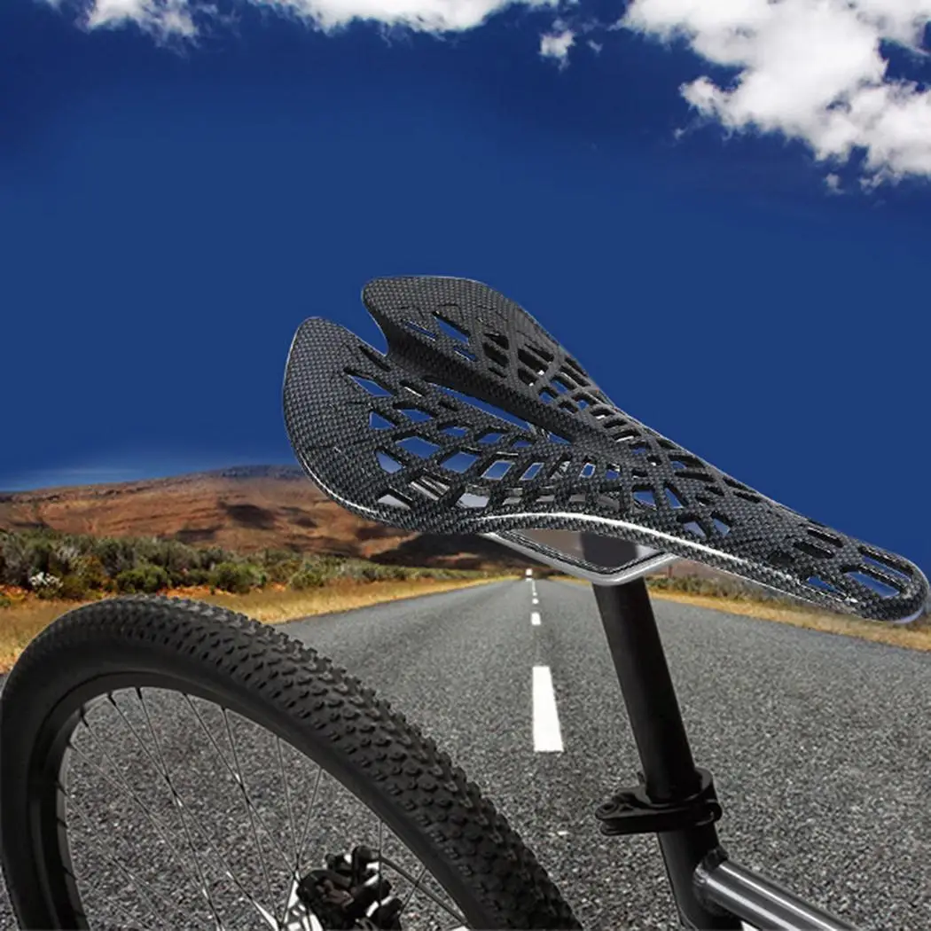 Unisex Hollow Mountain Bicycle Saddle Seat Out Dark Gray Parts | Спорт и развлечения