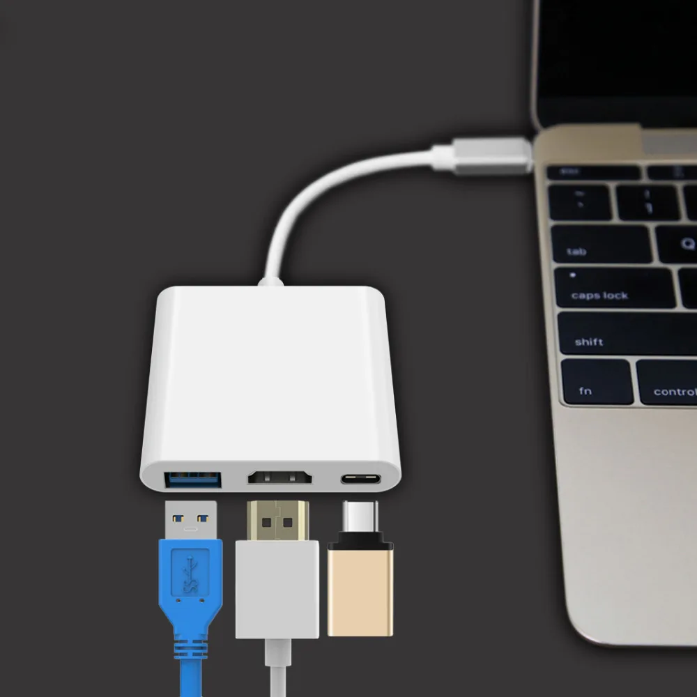 Новый USB 3 1 Type C VGA Женский адаптер кабель type к hdmi для нового Macbook 12 дюймов Chromebook Pixel