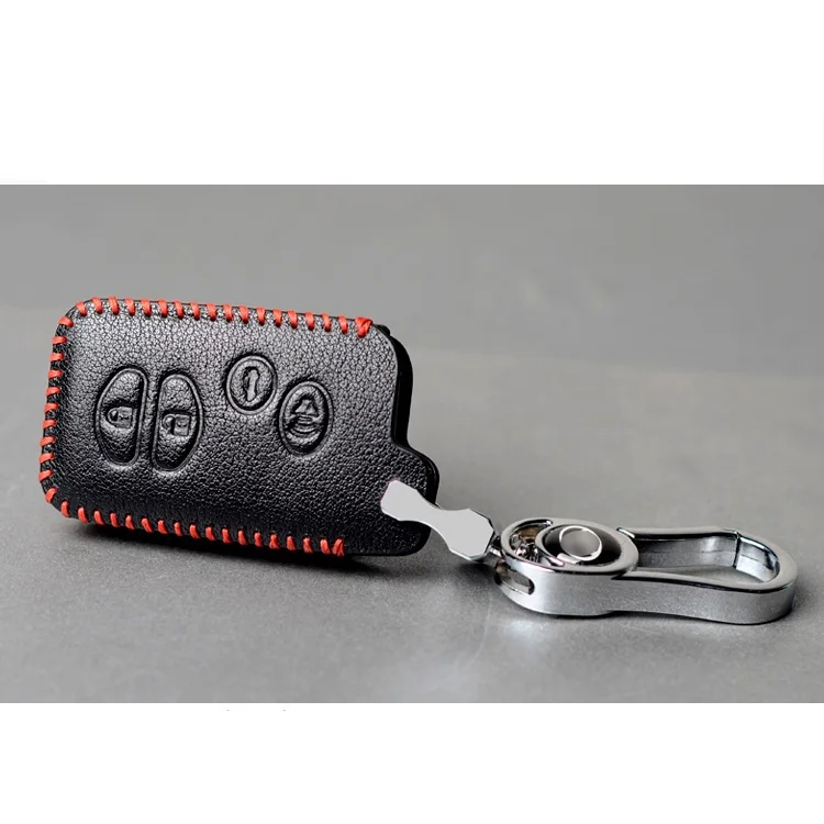 Leather Car Remote Key Case Fob Cover For Toyota Land Cruiser Prado 150 Camry Prius Crown For Subaru Foreste Outback XV legacy