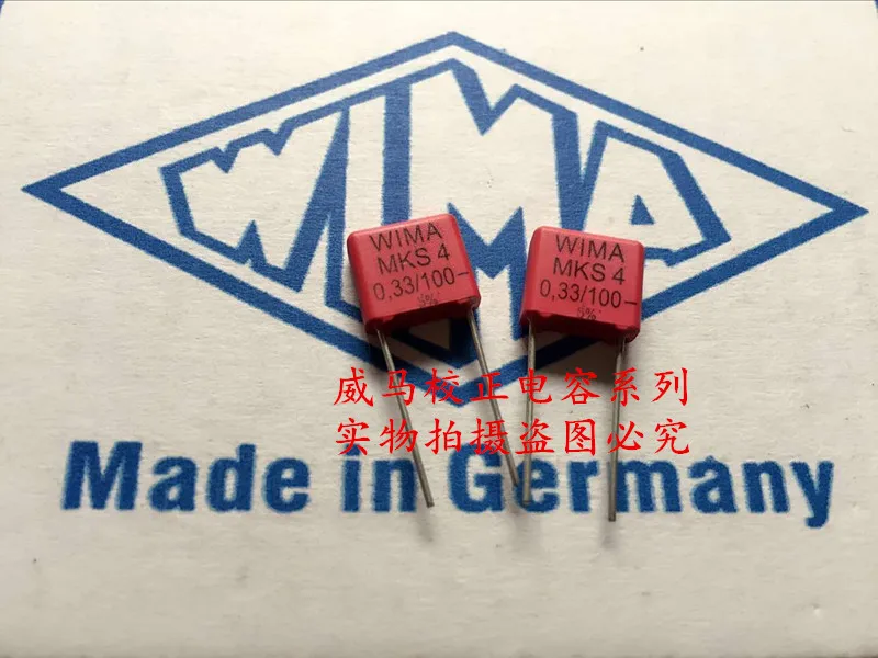 2020 hot sale 10pcs/20pcs Germany WIMA MKS4 100V 0.33UF 100V 334 330n P: 7.5mm Audio capacitor free shipping
