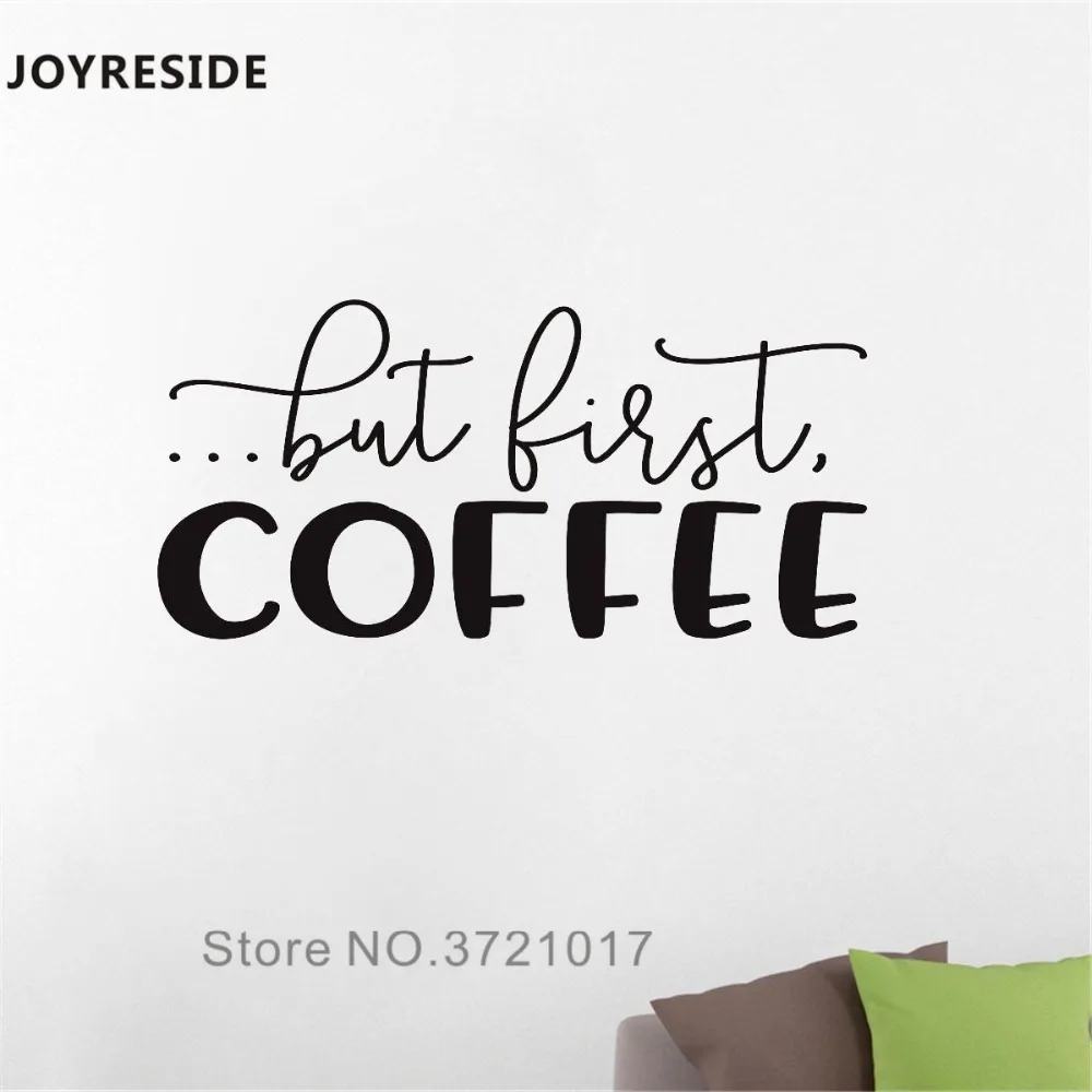 Joystay но первые кофейные настенные наклейки с цитатами настенная наклейка со
