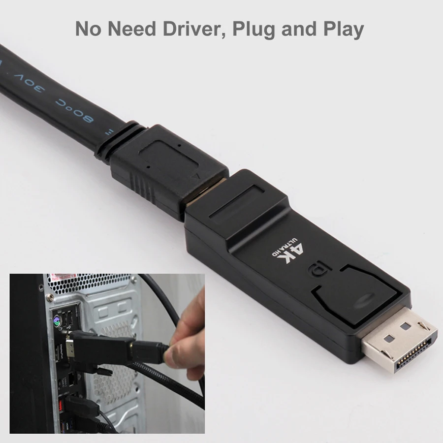 HDMI конвертер адаптер DP к аудио видео Дисплей порт Displayport разъем 4K для ПК ноутбука