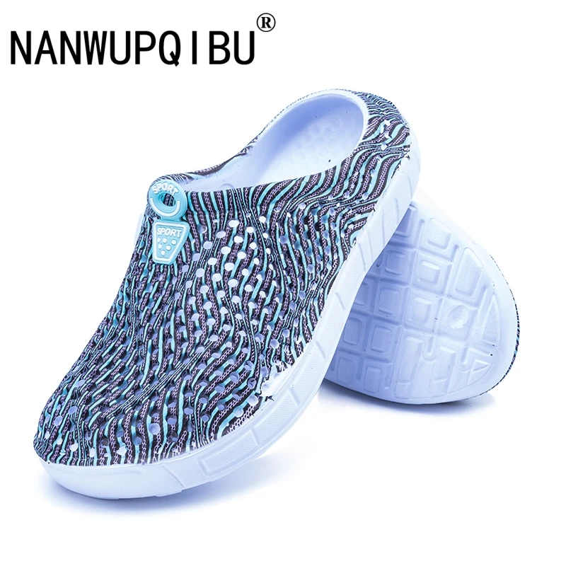 Женская Повседневная обувь Дышащие пляжные сандалии Шлепанцы с отверстиями