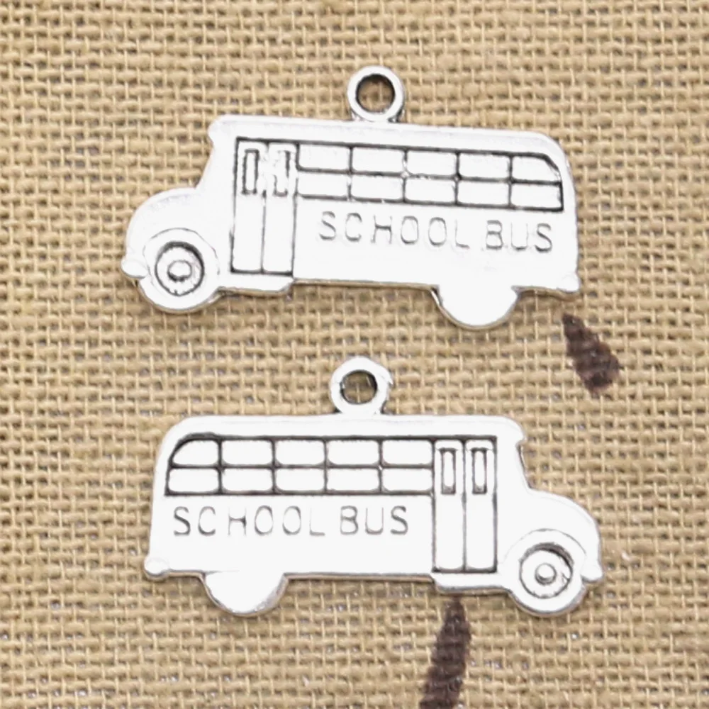 Подвески для школьного автобуса 13 х23 мм 30 шт.|charms jewelry making|car jewelrymaking pendant |