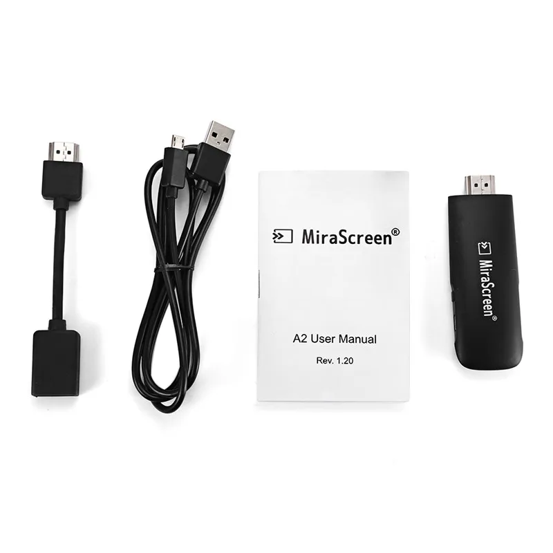 MiraScreen A2 ТВ палка беспроводной HD MI ключ 2 4 ГГц WiFi Дисплей приемник DLNA Airplay Miracast