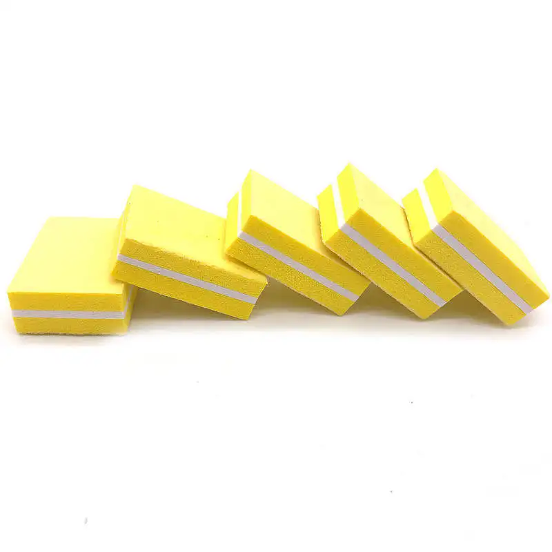 Yellow 200X одноразовая губка пилка для ногтей 100/180 наждачная бумага красота Полировочный блок для ногтей педикюр маникюрные аксессуары для ногтей, инструменты - Цвет: Yellow