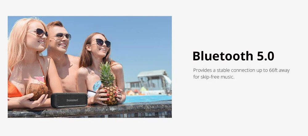 Tronsmart Force Bluetooth динамик IPX7 водонепроницаемый Bluetooth 5,0 портативный динамик 40 Вт Выход поддерживает NFC, TWS, голосовой помощник