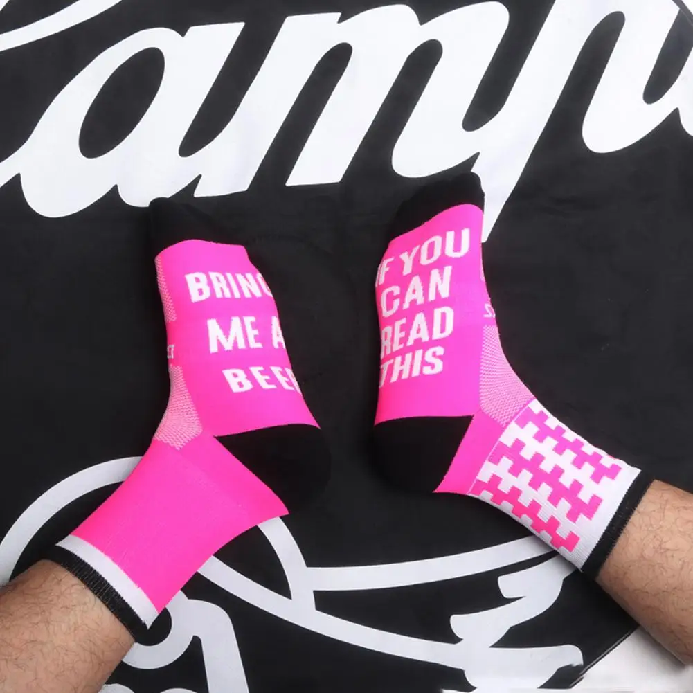 Велосипедные носки до колена спортивные дышащие велосипедные для спорта на