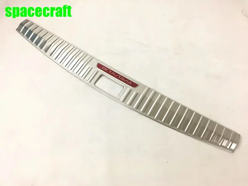 Авто Задний бампер протектор Накладка для Skoda OCTAVIA COMBI, нержавеющая сталь, 2 шт