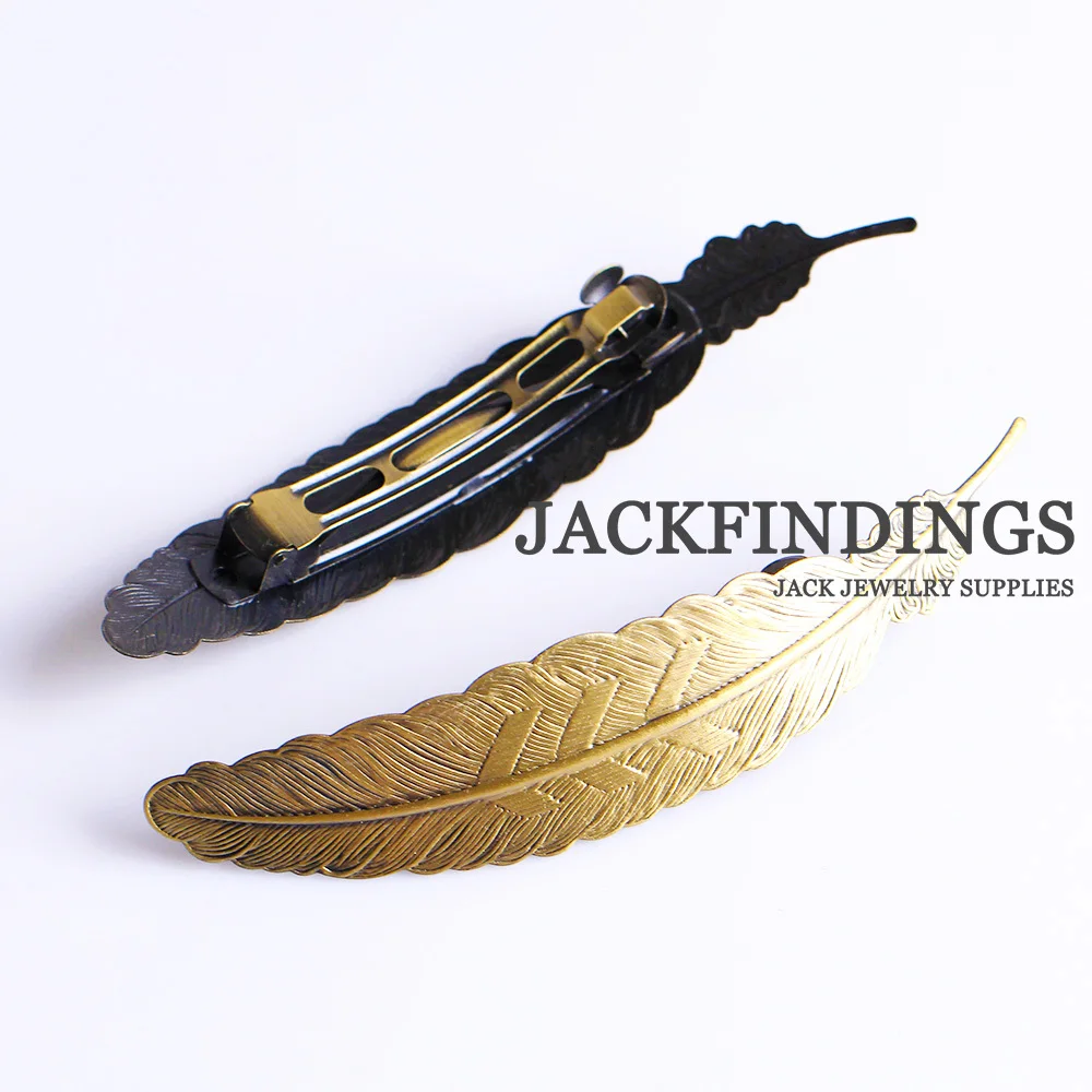 Заколки для волос с античным бронзовым покрытием 110 х23 мм|antique bronze|hair clip baseclips base |