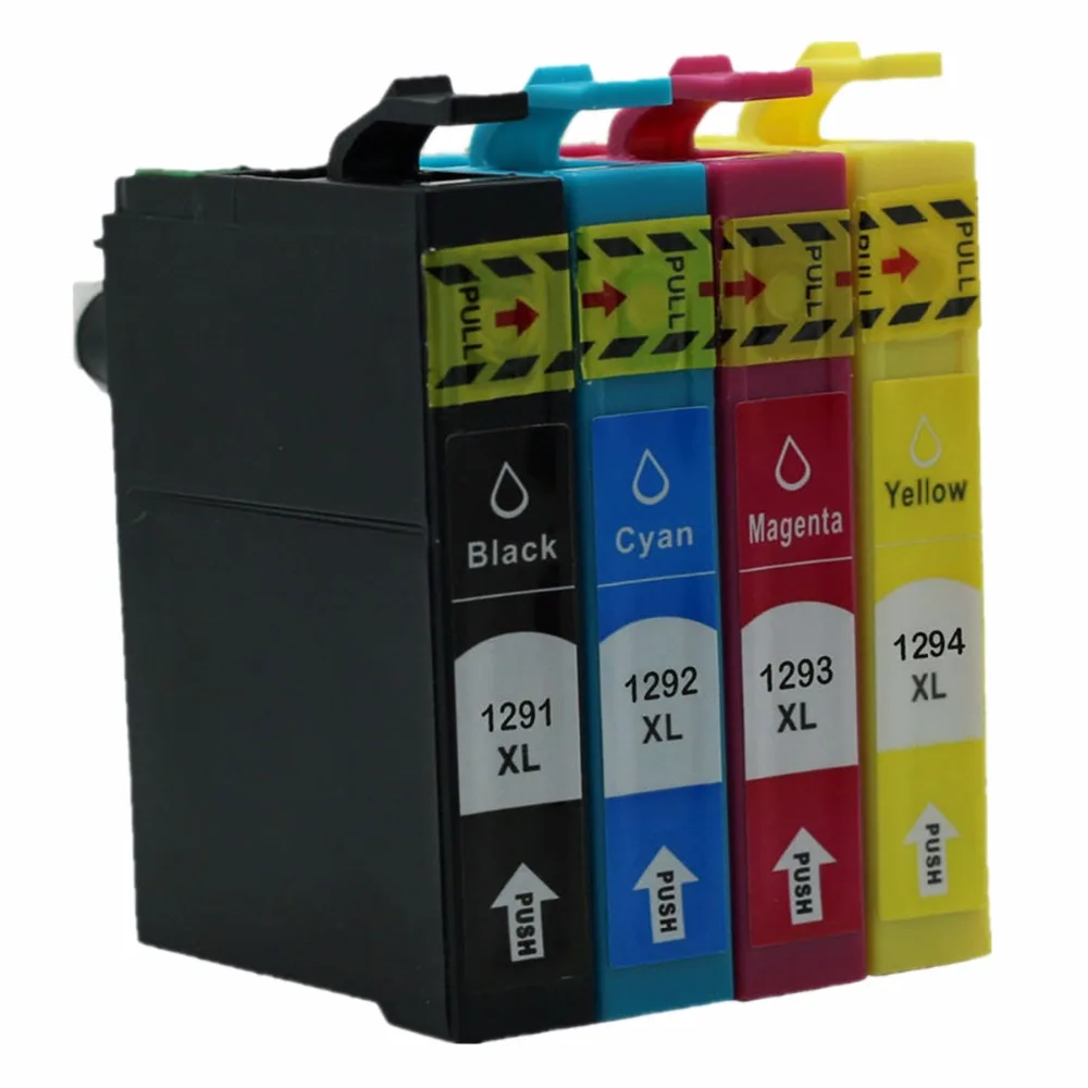 

Replacement T1291 E-1291 129 T1294 Ink Cartridges For Stylus Office B42WD BX305F BX305FW 320FW BX525WD BX535WD