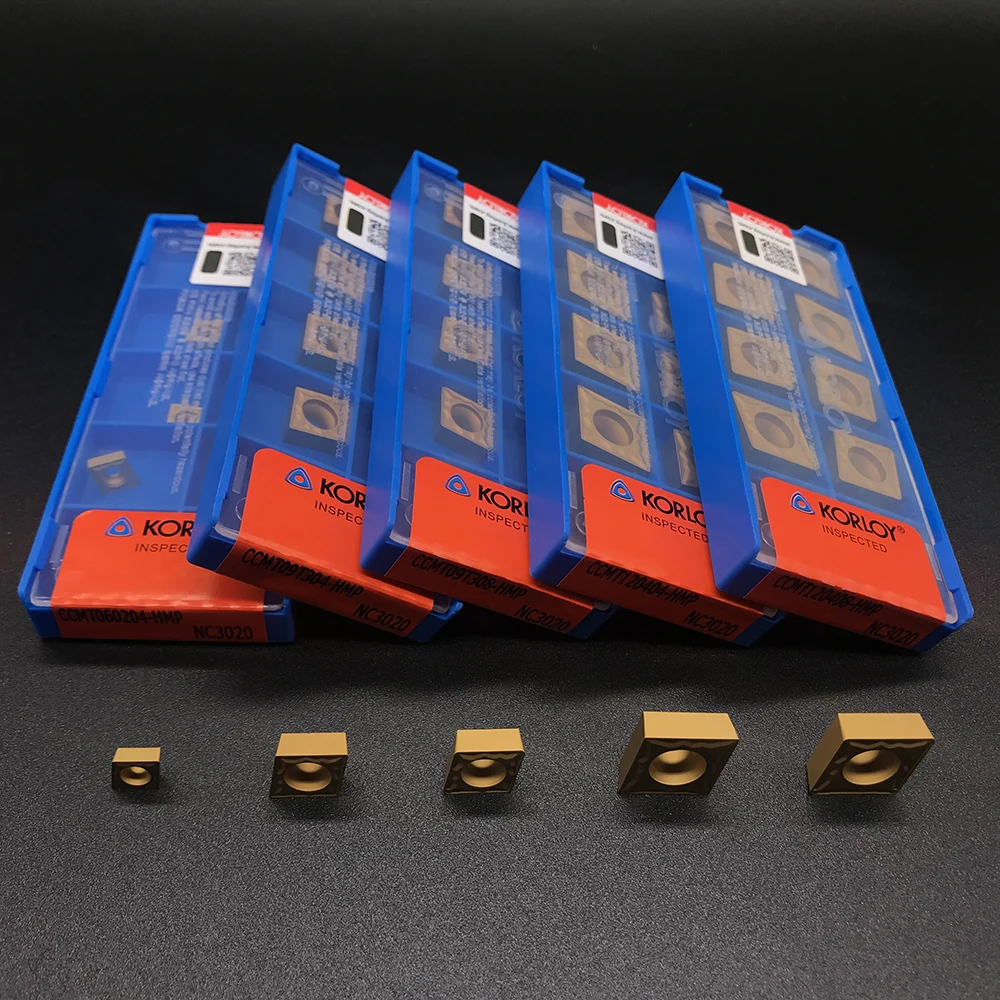 Лезвие оригинальная CCMT060204 CCMT09T304 CCMT09T308 CCMT120404 CCMT120408 HMP NC3020 внутренний твердосплавный инструмент для обработки деталей вращения вставки для стали