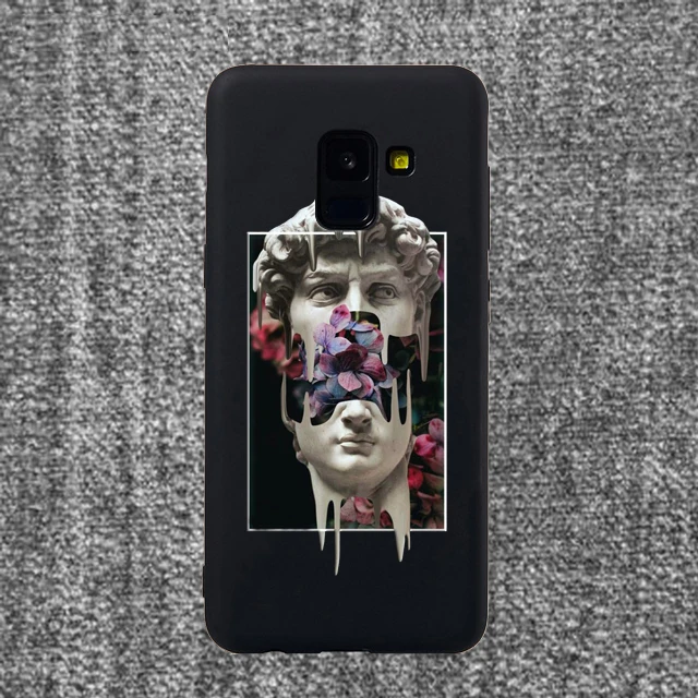 Мягкий силиконовый чехол для samsung A6 A6Plus, чехол с Медузой, Vaporwave Glitch Art, чехол для телефона samsung S6, S7 Edge, S8, S9 Plus, чехол