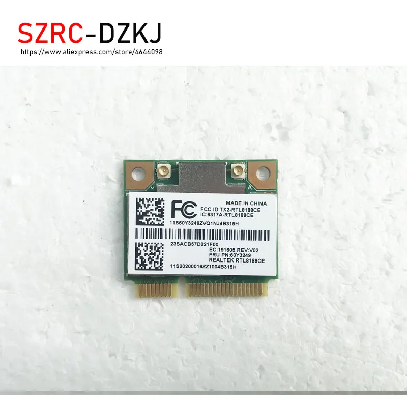 Новая Оригинальная беспроводная карта Lenovo ThinkPad RTL8188CE T420 X220 T430 X230 E430 T520 b/g/n 60Y3249 RTL8188
