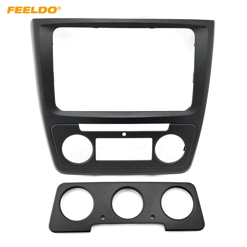 FEELDO Автомобильная монтажная рамка панель DVD Dash Kit радио Панель аудиокадр для Skoda Yeti(Руководство AC)# AM1887