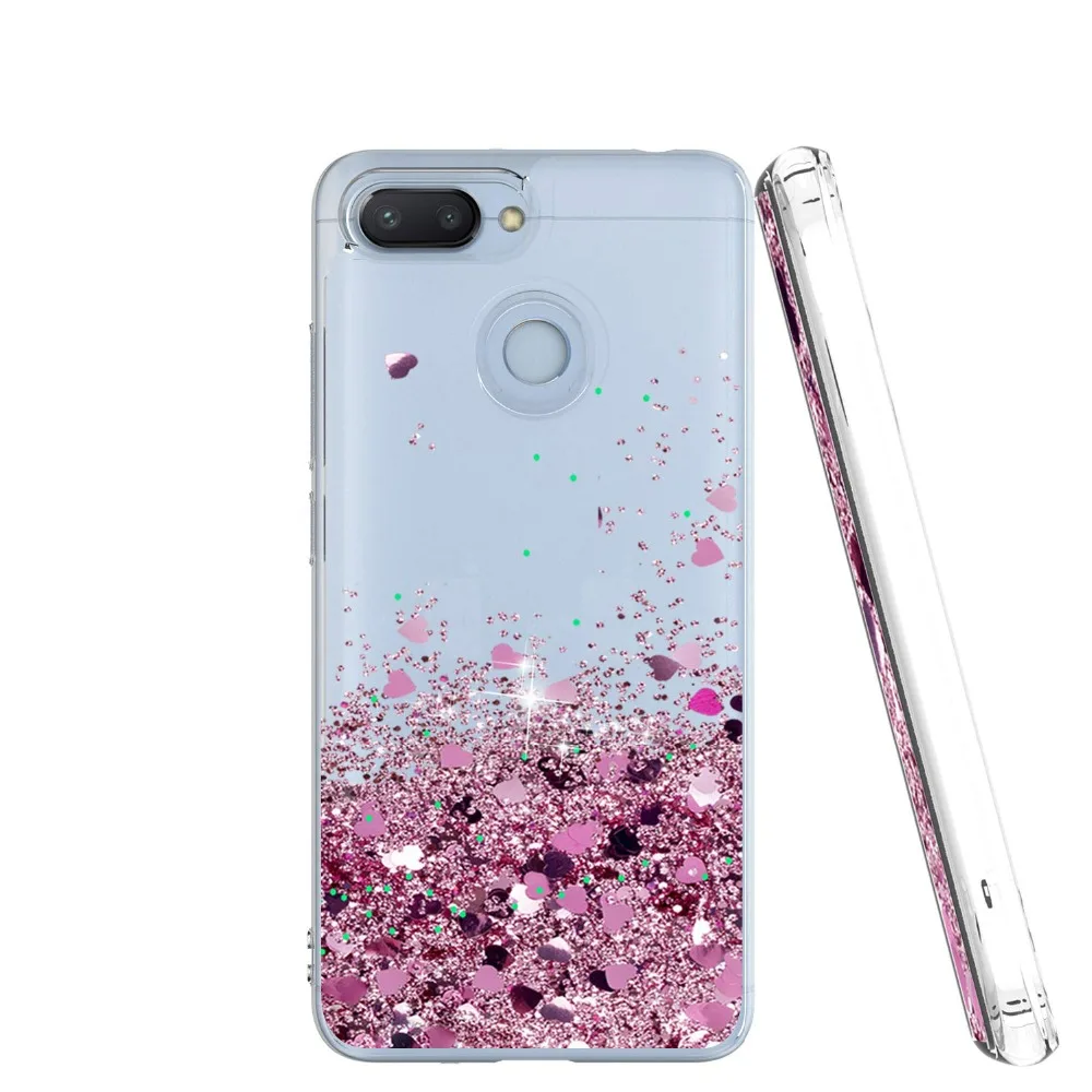 Redmi 6A Case Liquid Glitter For Xiaomi A2 Lite 6 Pro Coque Dynamic Quicksand Star Soft TPU Silicone Cover |