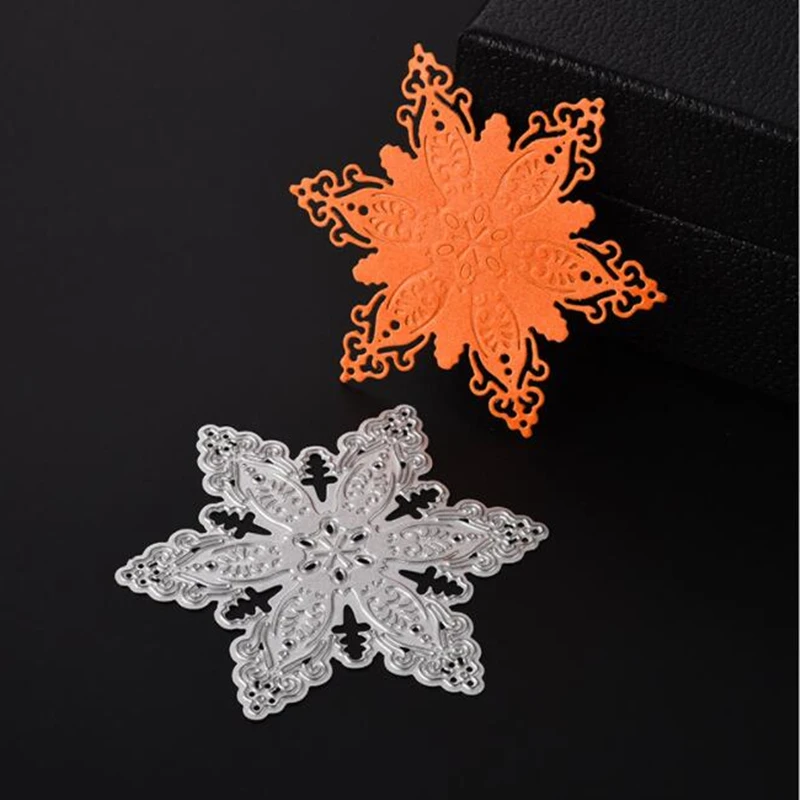 

SCD343 Snowflake Metal Cutting Dies For Scrapbooking Stencils DIY Album Cards Decoration Embossing Folder Craft Die Cuts New