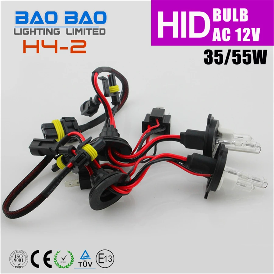 BAOBAO ксеноновые фары для автомобиля H4 H/L AC 35 Вт/55W 4300K 6000K 8000K HID Xenon разговор