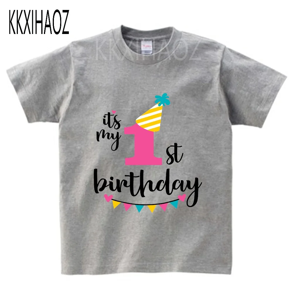Одежда для маленьких мальчиков и девочек с принтом «it's my 1-3 th Birthday», детская забавная футболка, подарок на день рождения для детей 1-3 лет, NN
