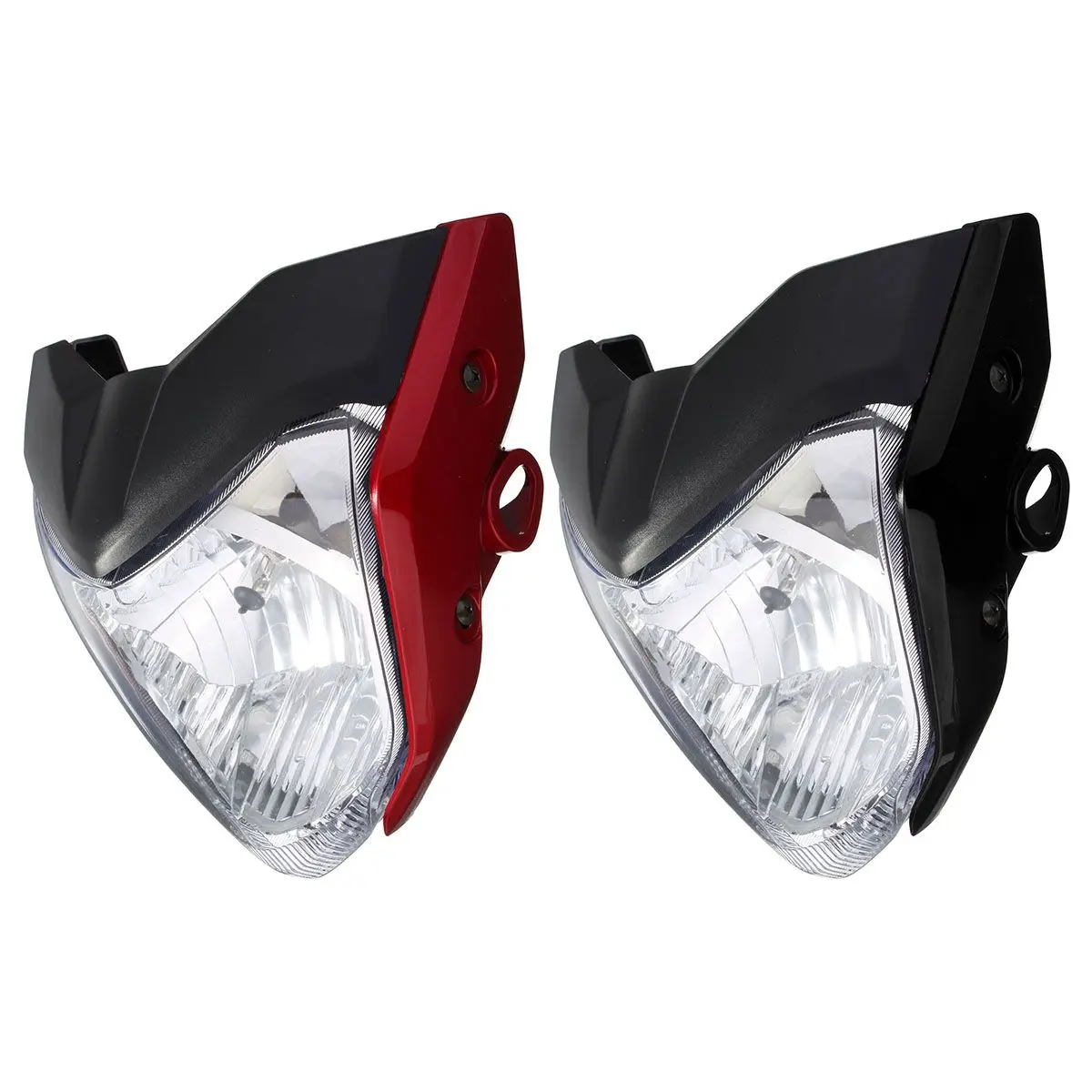 1 шт. мотоциклетная фара с кронштейн для ламп, пригодный для Yamaha FZ16/YS150/FZER150 ABS пластиковая фара в сборе