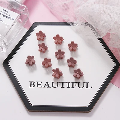 Champagne 10PCS 10 шт./лот милые разноцветные вишни для девочек маленькие когти для волос Принцесса Милая заколка для волос шпильки для волос повязка для волос Детские аксессуары для волос - Цвет: Champagne 10PCS