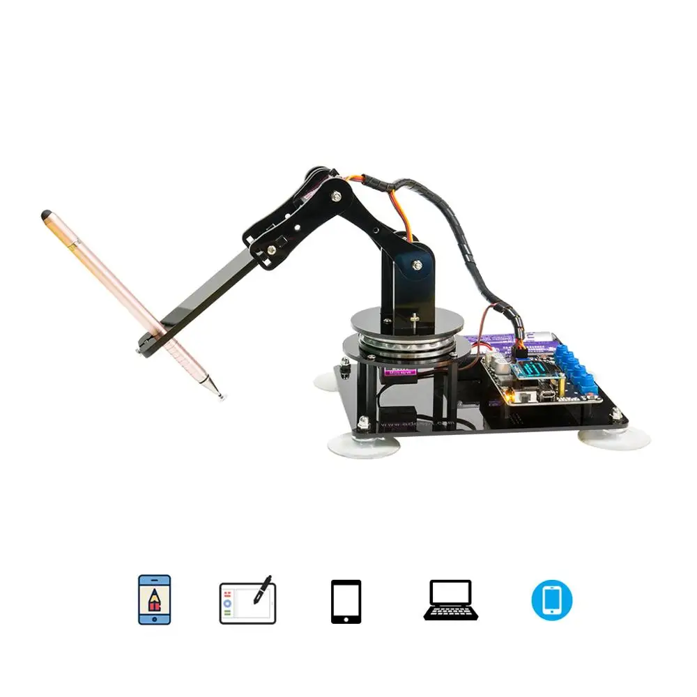 Adeept Arduino совместимый DIY 5-осевой Роботизированная рука комплект для Arduino UNO R3 | паровой робот-манипулятор набор с Arduino