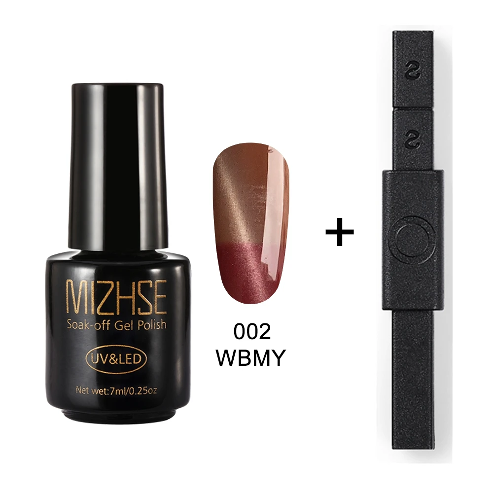 WBMY002 and BLCT MIZHSE Cat гель для глаз Декоративный Лак для ногтей 5D 12 стиль кошачьи глаза УФ гель лак УФ-лак для ногтей лак с сильной магнитной доской - Цвет: WBMY002 and BLCT