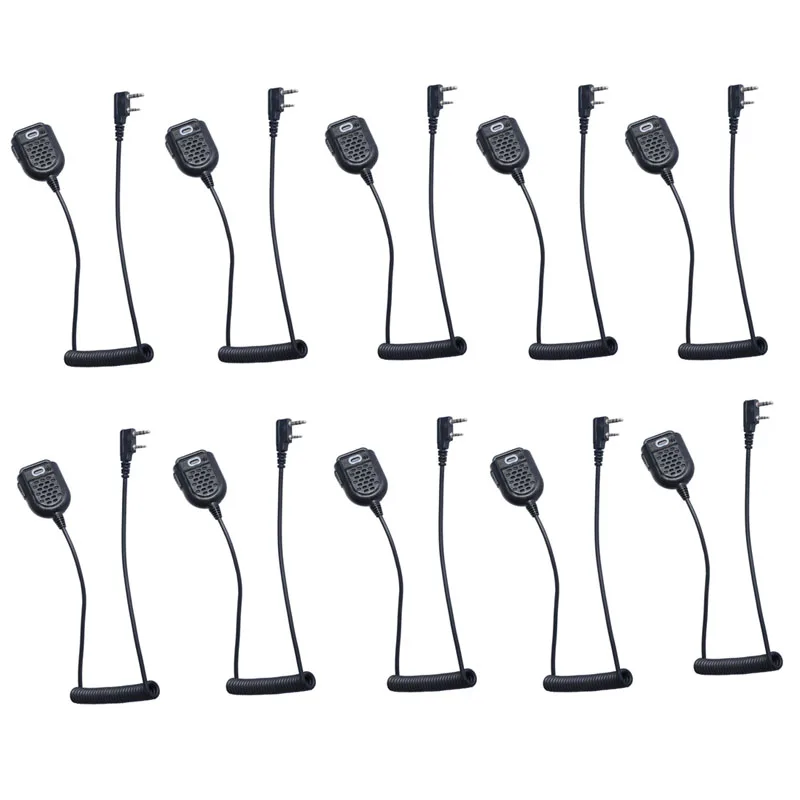 

Lot 10pcs Mini PTT Speaker Mic Microphone for BAOFENG UV-5R BF-888s Retevis H777 RT3 TYT PUXING QUSHENG Radio Walkie Talkie