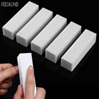 Rosalind 5 шт.компл. белый дизайн ногтей шлифовальный блестящий для удаления бумаги советы полировка буфер для полировки файлов губка инструменты для маникюра