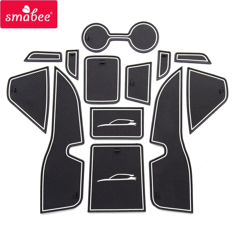 

smabee Anti-Slip Gate Slot Mats for NISSAN KICKS Interior Accessories Door Pad Cup Holder Mat Water Coaster Non-Slip Sticker